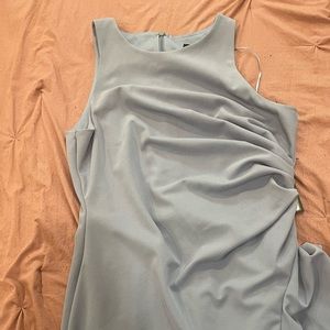 It is a nice blue long dress